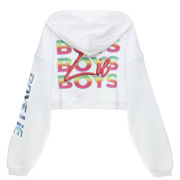 Boys Lie Cropped Zip-Up Jacket - Picture 4 of 4